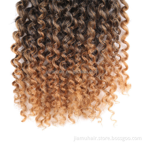 afro kinky curly twist Crochet Hair Extensions synthetic bob marly Braiding Hair Ombre crochet braids wholesale